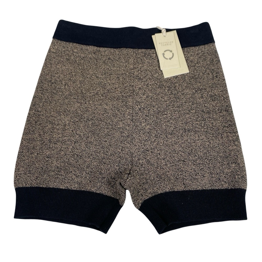 Nude Lucy Women's Size XXS Active Knit Shorts Black Granite Organic Cotton